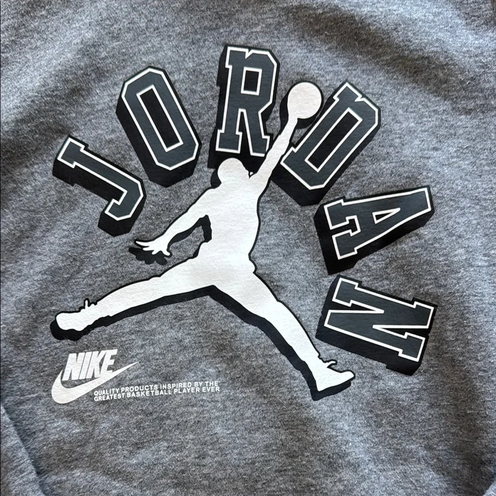 Nike Gray Kids Jordan Hoodie Sweatshirt